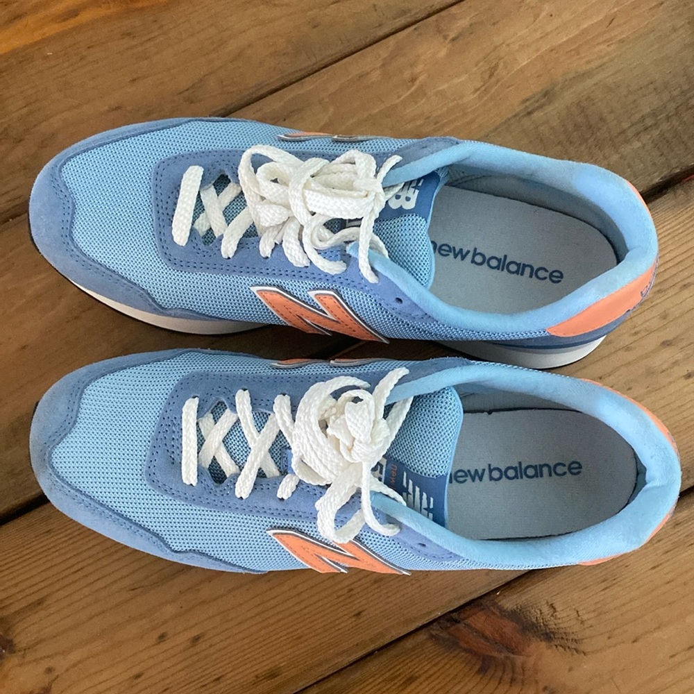 New Balance 515 H Platform Sneaker Blue Orange 9.5